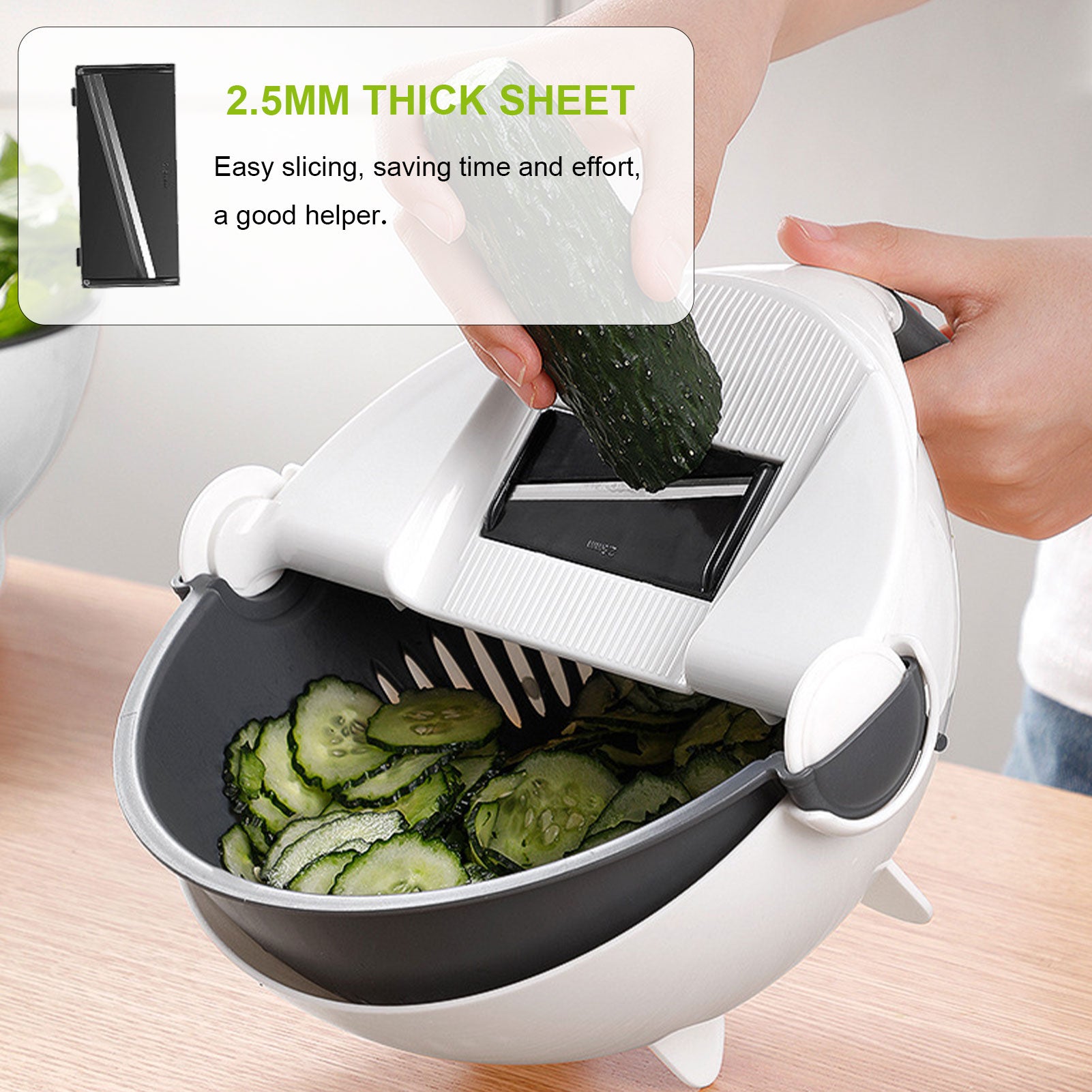 9-in-1 Multifunctional Vegetable Slicer | قطاعة خضروات متعددة الوظائف 9 في 1