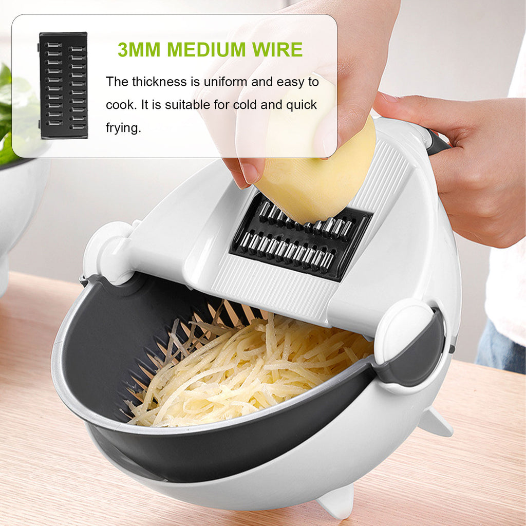 9-in-1 Multifunctional Vegetable Slicer | قطاعة خضروات متعددة الوظائف 9 في 1
