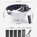 9-in-1 Multifunctional Vegetable Slicer | قطاعة خضروات متعددة الوظائف 9 في 1