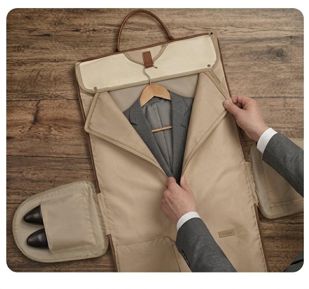 3-in-1 Travel Duffel Bag | Waterproof Garment Organizer | 50L Large Capacity Travel Bag | حقيبة سفر 3 في 1 مقاومة للماء