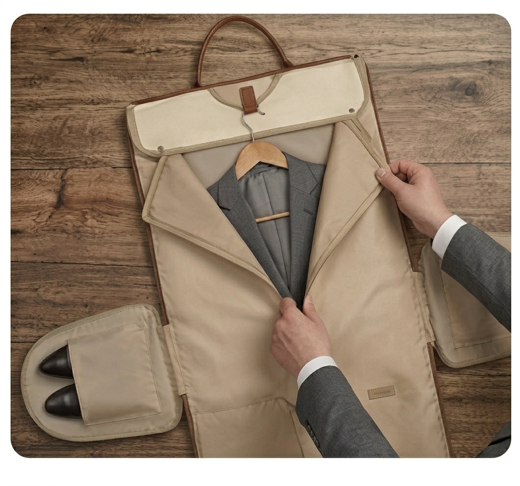 3-in-1 Travel Duffel Bag | Waterproof Garment Organizer | 50L Large Capacity Travel Bag | حقيبة سفر 3 في 1 مقاومة للماء