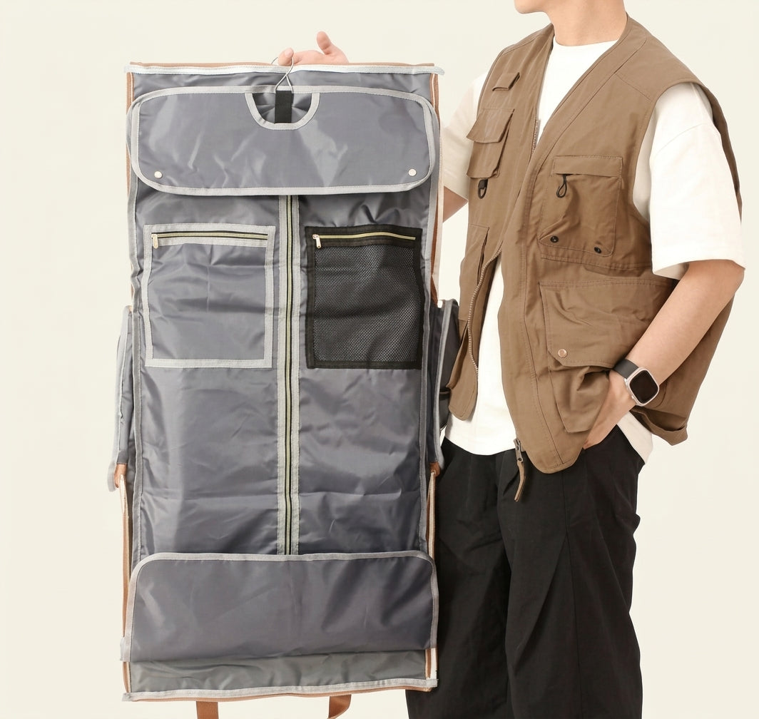 3-in-1 Travel Duffel Bag | Waterproof Garment Organizer | 50L Large Capacity Travel Bag | حقيبة سفر 3 في 1 مقاومة للماء