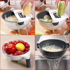 9-in-1 Multifunctional Vegetable Slicer | قطاعة خضروات متعددة الوظائف 9 في 1