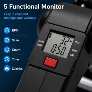 Arm & Leg Pedal Exerciser with LCD Display | جهاز تمارين الذراعين والساقين القابل للطي