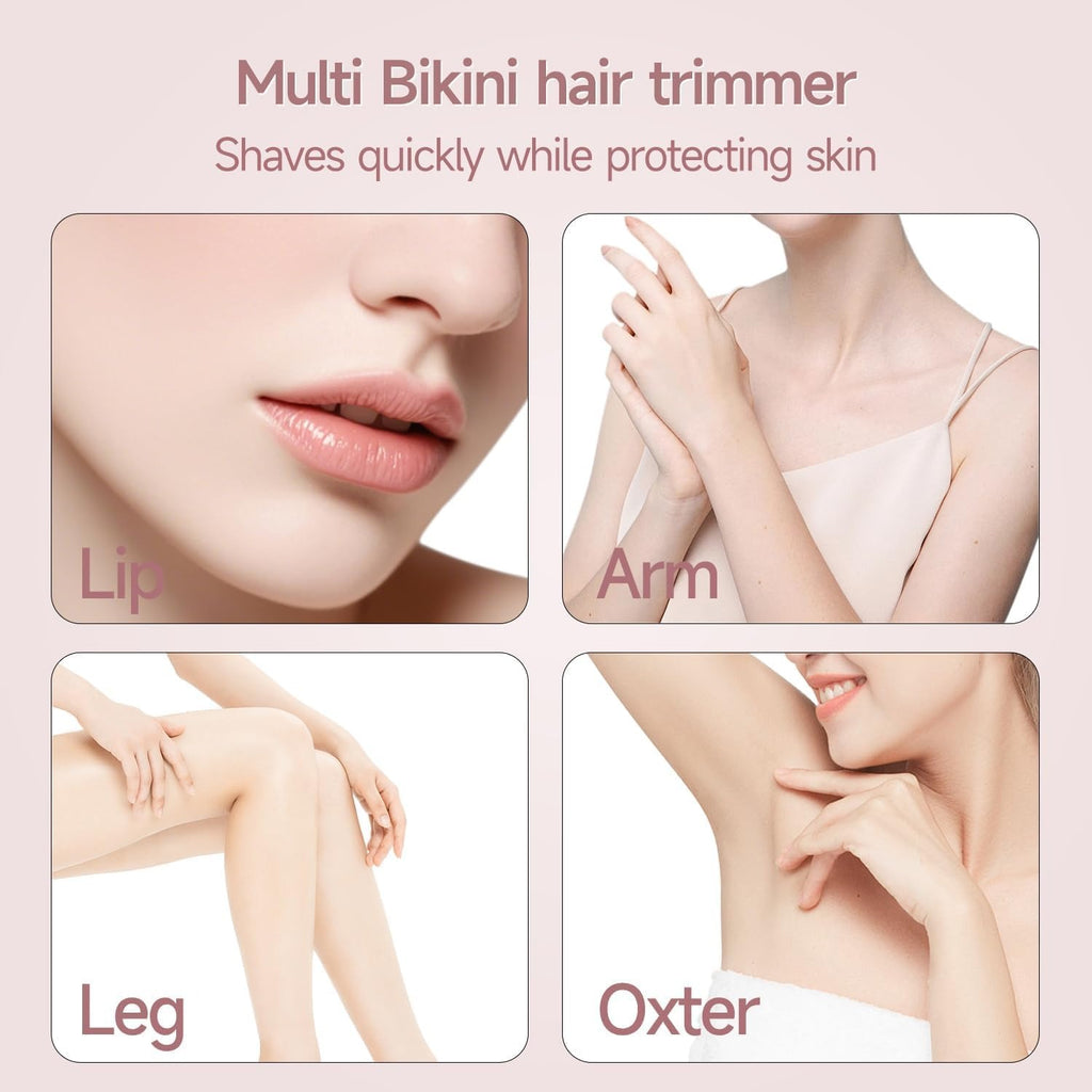 2-in-1 Women's Electric Shaver & Trimmer | ماكينة حلاقة وتشذيب نسائية 2 في 1