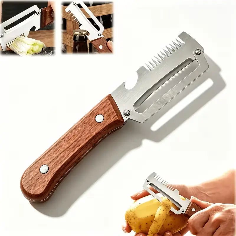 3-in-1 Multifunctional Vegetable Peeler مقشرة خضروات متعددة الوظائف 3 في 1