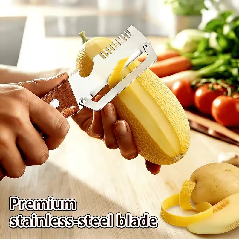 3-in-1 Multifunctional Vegetable Peeler مقشرة خضروات متعددة الوظائف 3 في 1