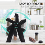 Spice Rack Organizer With 18 Spice Jars | منظم رف توابل مع 18 عبوة توابل