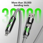 4-in-1 Universal Fast Charging Cable – Multi Connector USB Cable for Smartphones