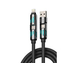 4-in-1 Universal Fast Charging Cable – Multi Connector USB Cable for Smartphones