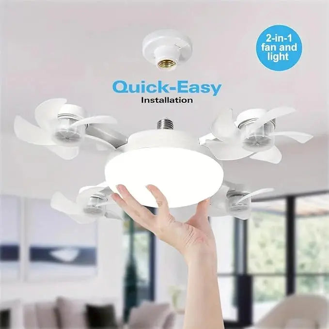 F4 Smart LED Ceiling Fan Light مروحة سقف F4 مع إضاءة LED ذكية