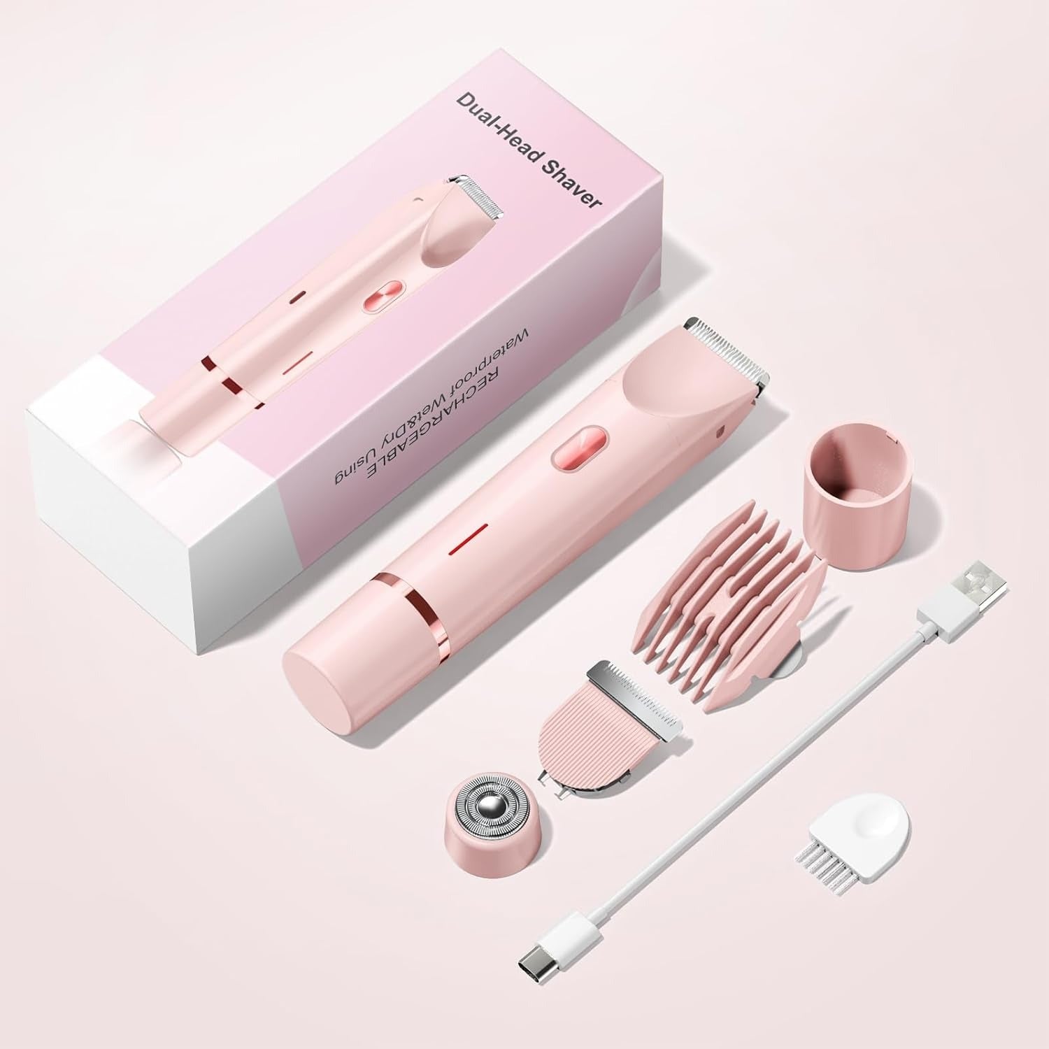 2-in-1 Women's Electric Shaver & Trimmer | ماكينة حلاقة وتشذيب نسائية 2 في 1