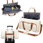 3-in-1 Travel Duffel Bag | Waterproof Garment Organizer | 50L Large Capacity Travel Bag | حقيبة سفر 3 في 1 مقاومة للماء