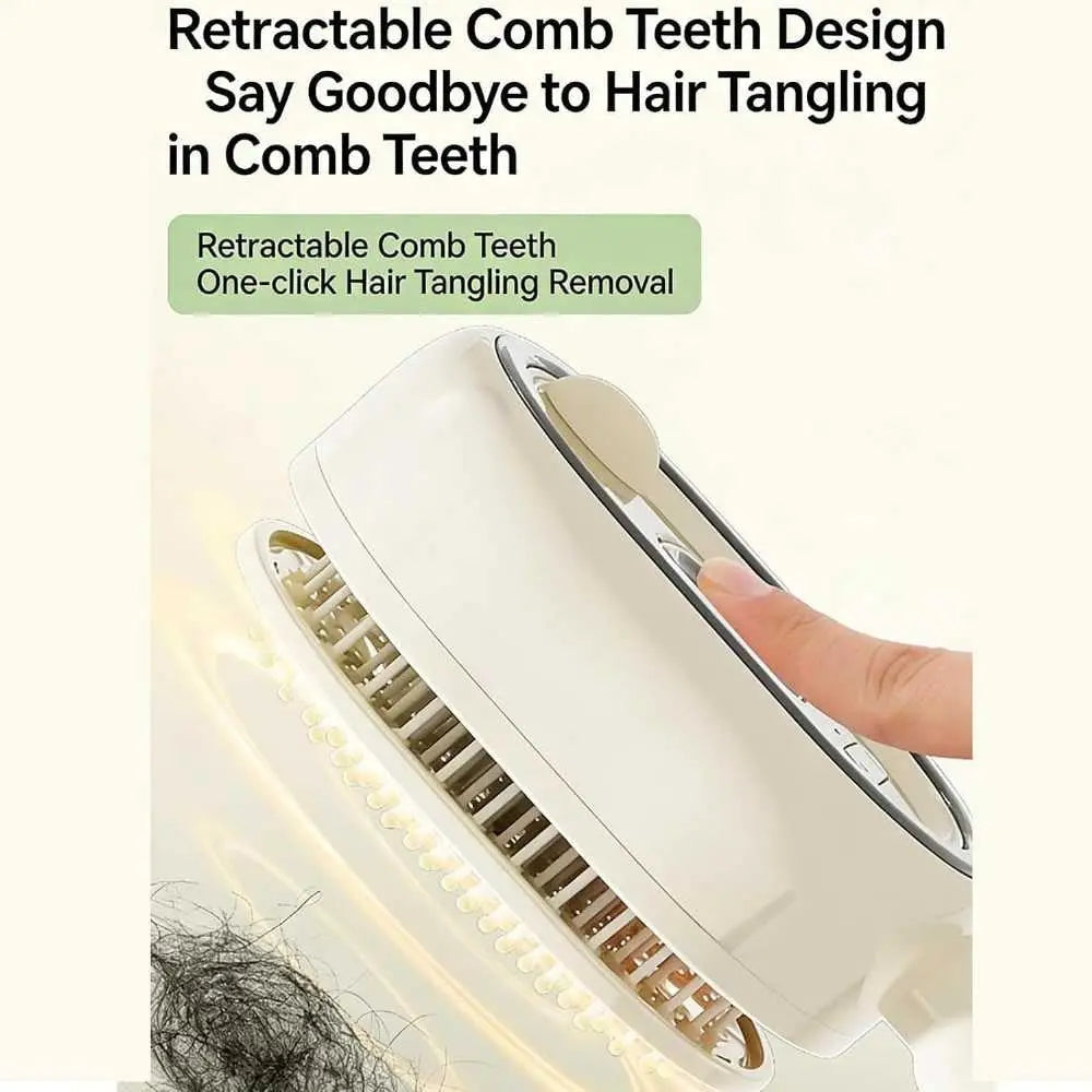 Rechargeable Steam Hair Brush – Detangling & Hair Care Brush with Oil Treatment