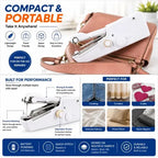 Portable Handheld Mini Electric Sewing Machine | ماكينة خياطة كهربائية محمولة صغيرة