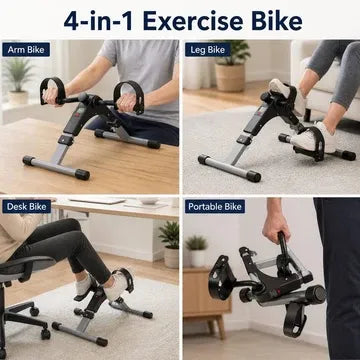 Arm & Leg Pedal Exerciser with LCD Display | جهاز تمارين الذراعين والساقين القابل للطي