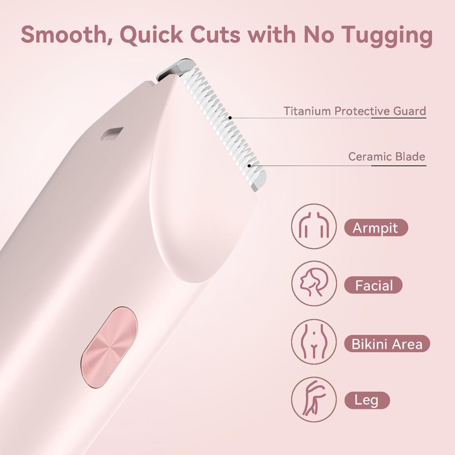 2-in-1 Women's Electric Shaver & Trimmer | ماكينة حلاقة وتشذيب نسائية 2 في 1